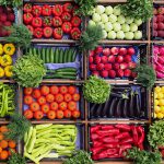 High Angle View Of Various Vegetables And Fruits For Sale At Market Stall Grill Mates BBQ RUB smokehouse 40GR