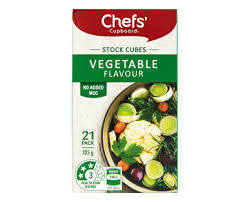 STOCK CUBES – VEGETABLE FLAVOUR 21PACK/105GR